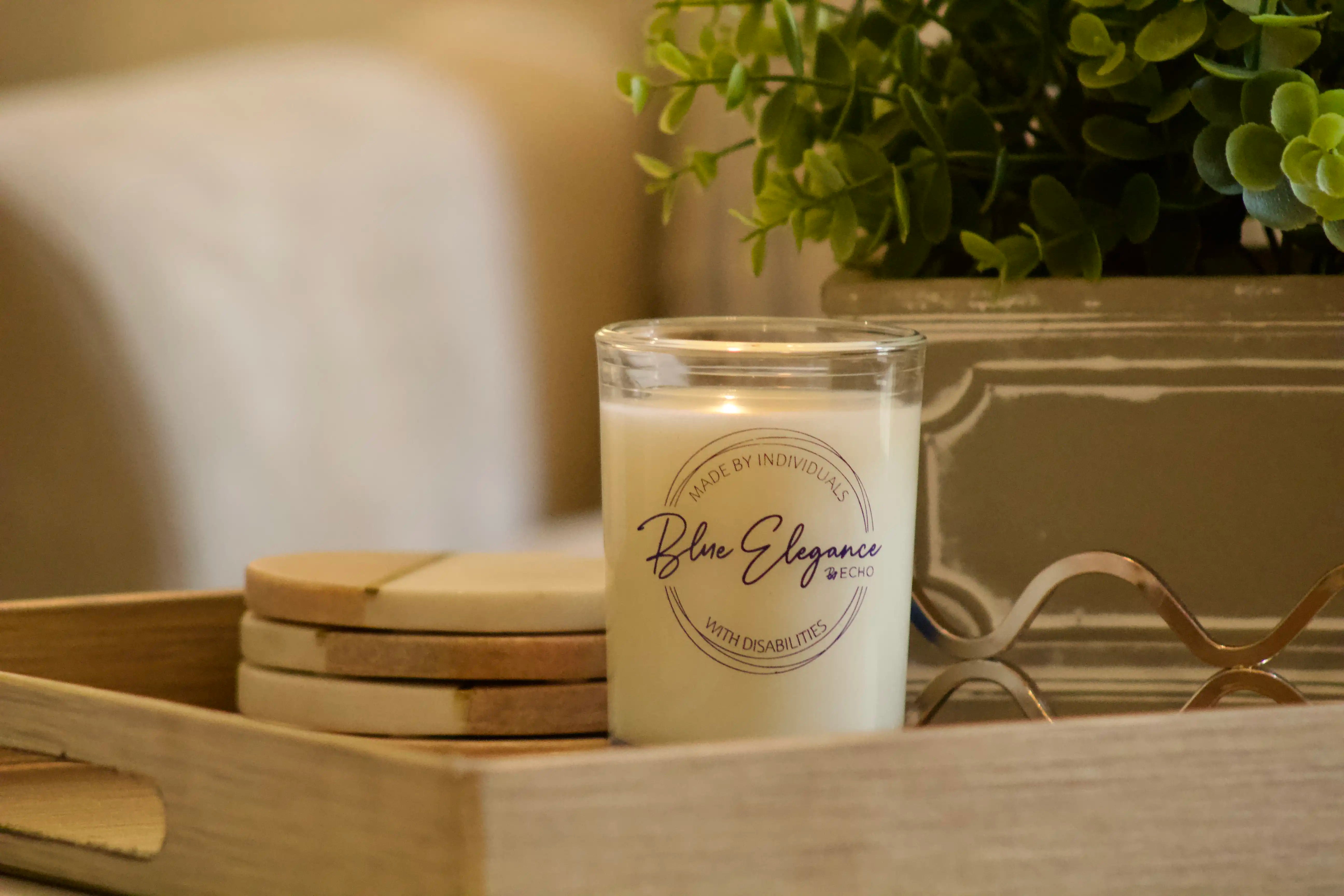 Butterfly Garden Candle