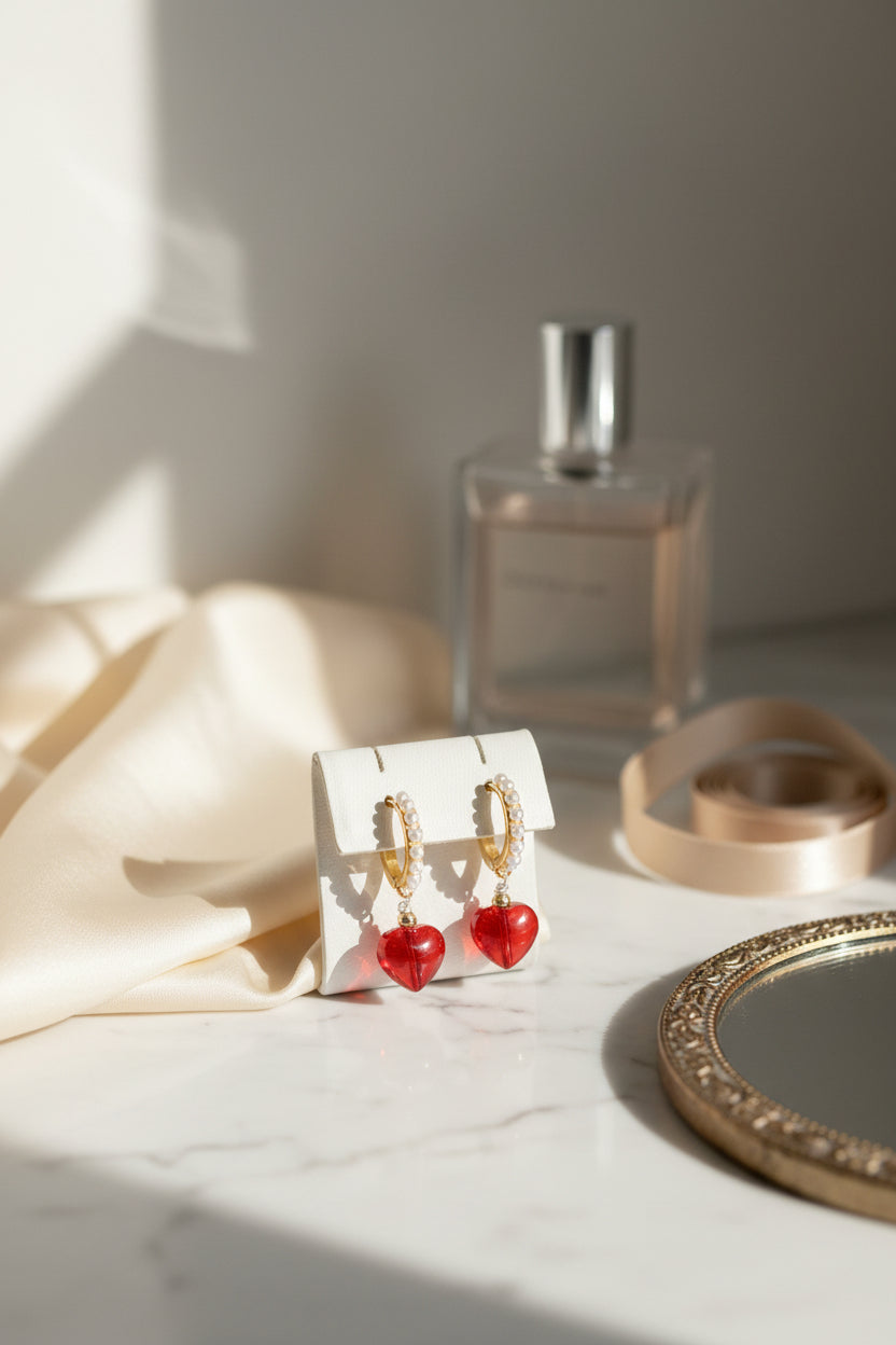 Pearls of Love Earrings