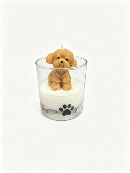 Hand-Molded Dog Candle