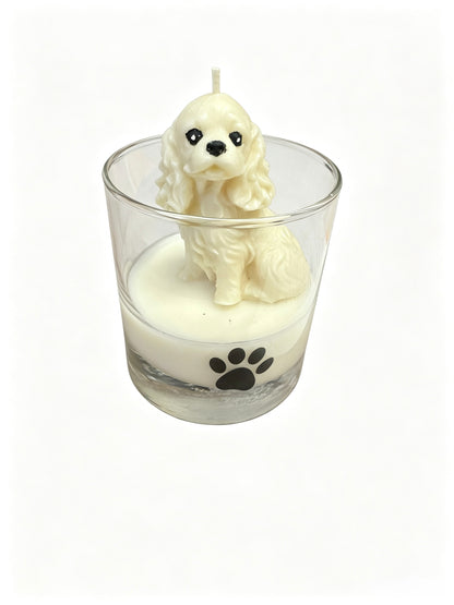 Hand-Molded Dog Candle