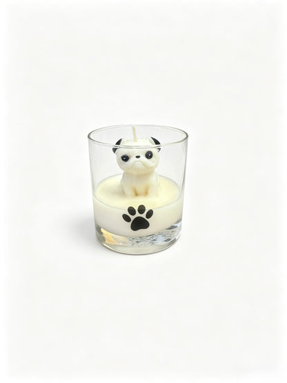 Hand-Molded Dog Candle