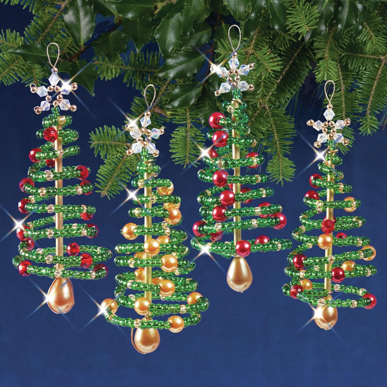 Spiral Splendor Christmas Tree Ornament