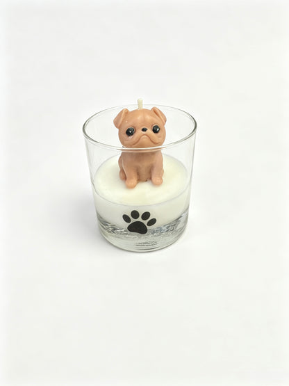 Hand-Molded Dog Candle