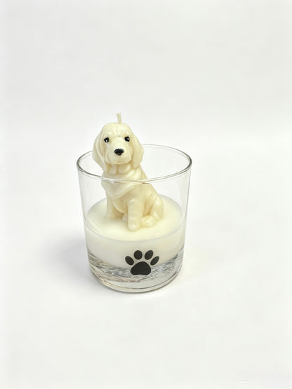 Hand-Molded Dog Candle