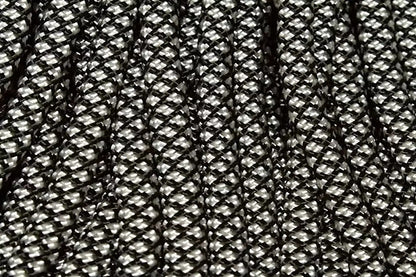 Black with Silver Diamonds Paracord Bracelet