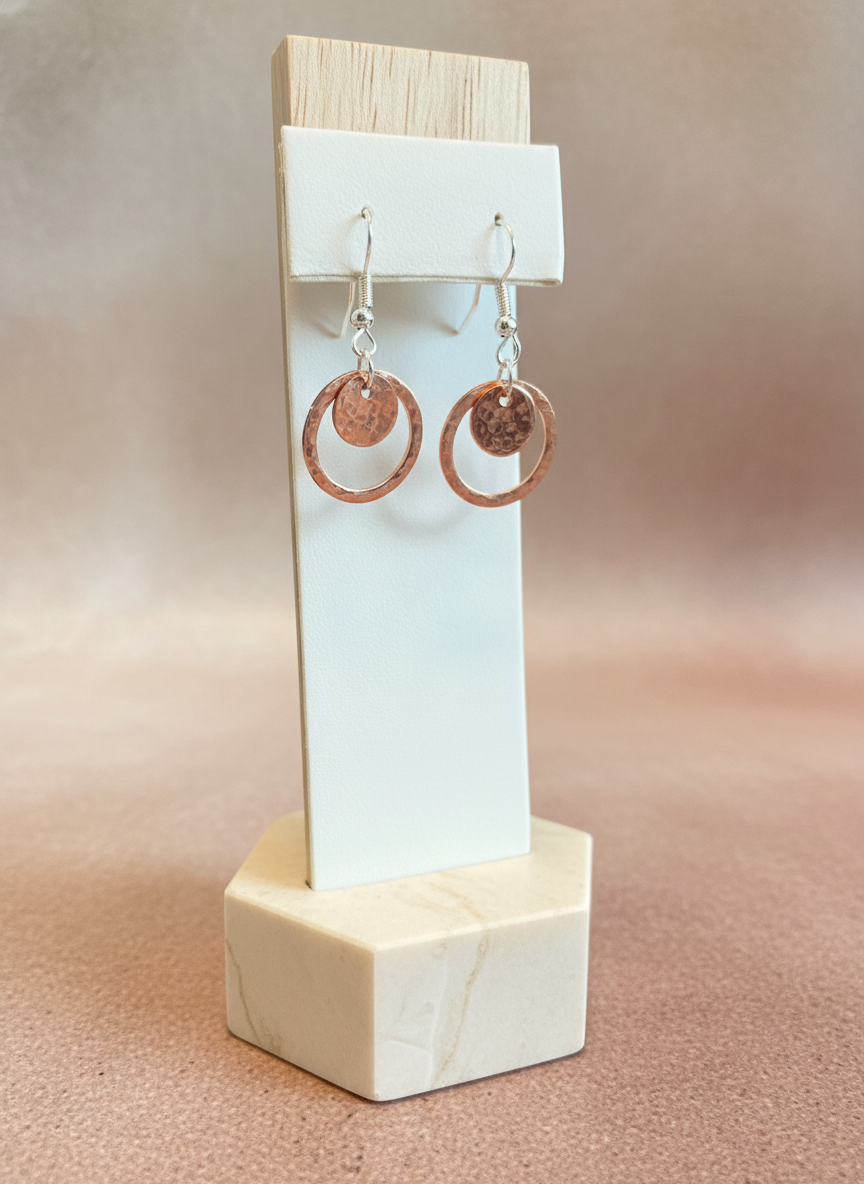 Hammered Harmony Earrings