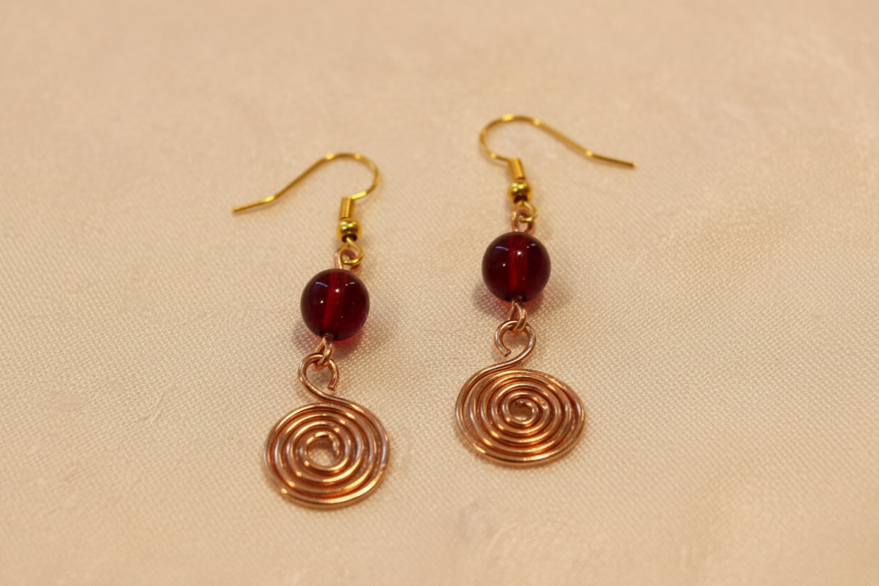 Garnet Glow Earrings