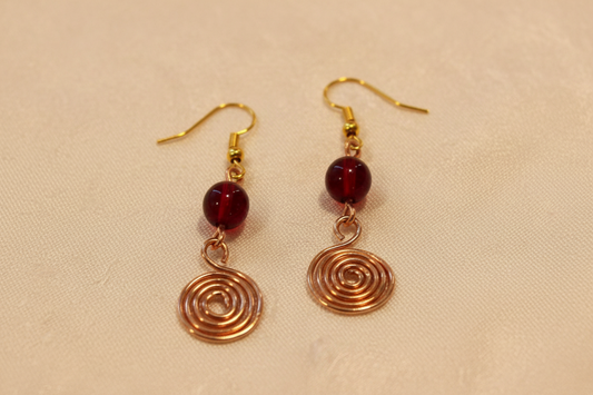 Garnet Glow Earrings