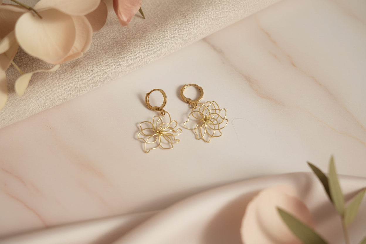 Bloom & Brass Earrings