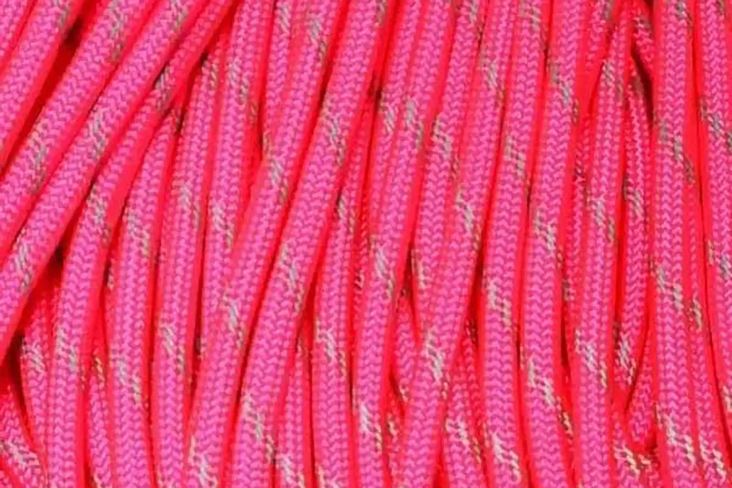Neon Pink with 3 Reflective Tracers Paracord Bracelet