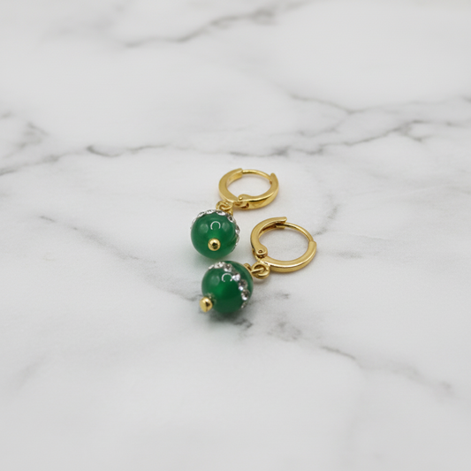 Emerald Glow Earrings