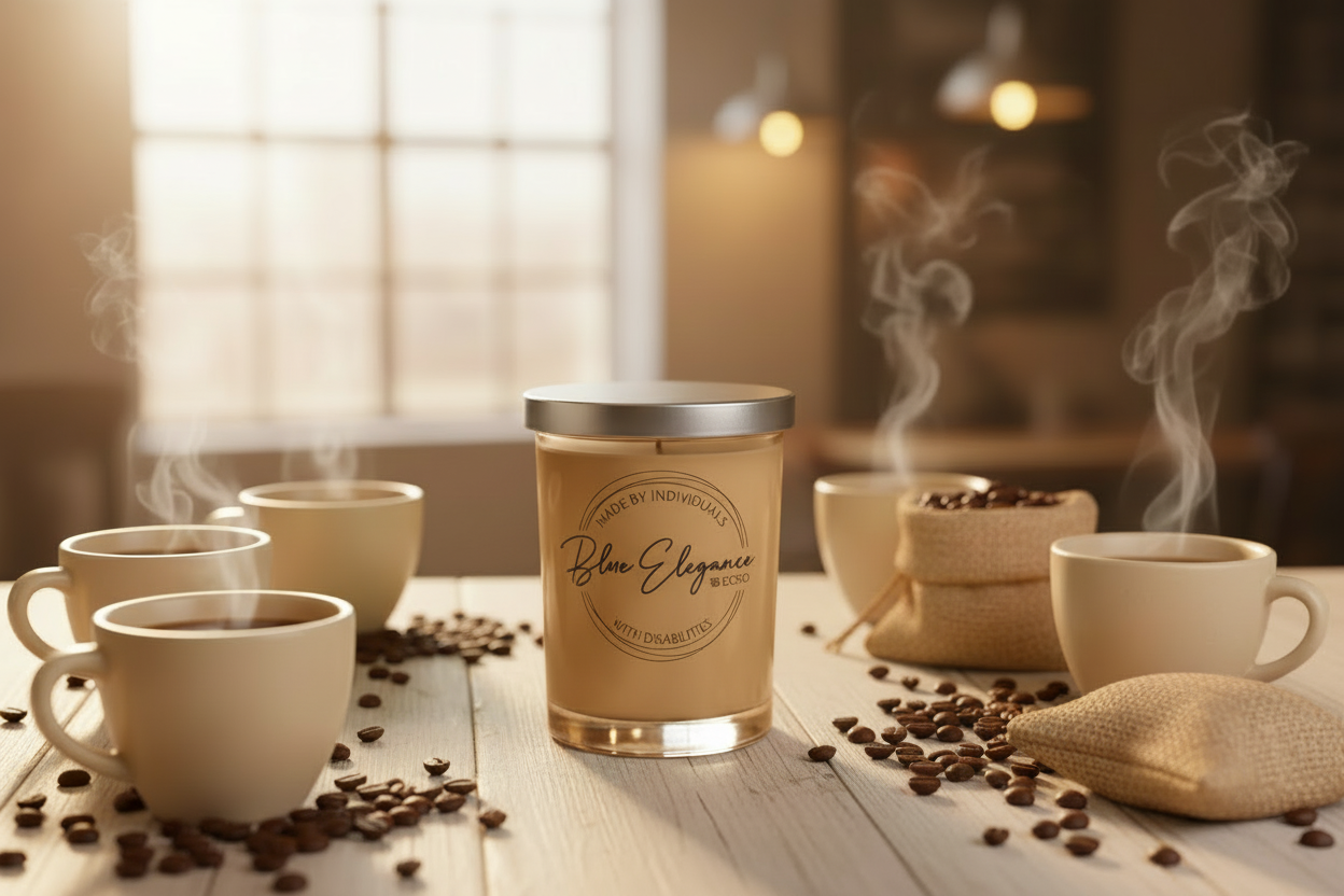 Evergreen Candle - Holiday Scene