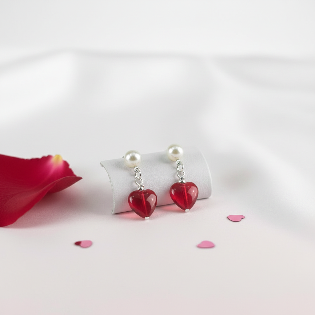 Sweetheart Pearl Drop Earrings - Clean