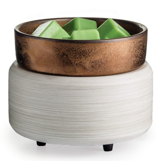 White Washed Bronze 2-In-1 Classic Fragrance Warmer
