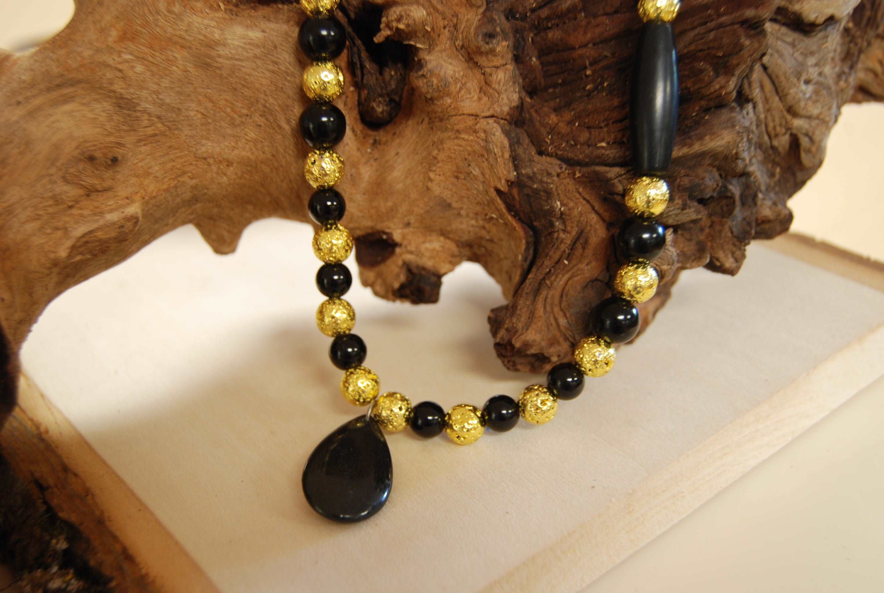 Black and Gold Necklace