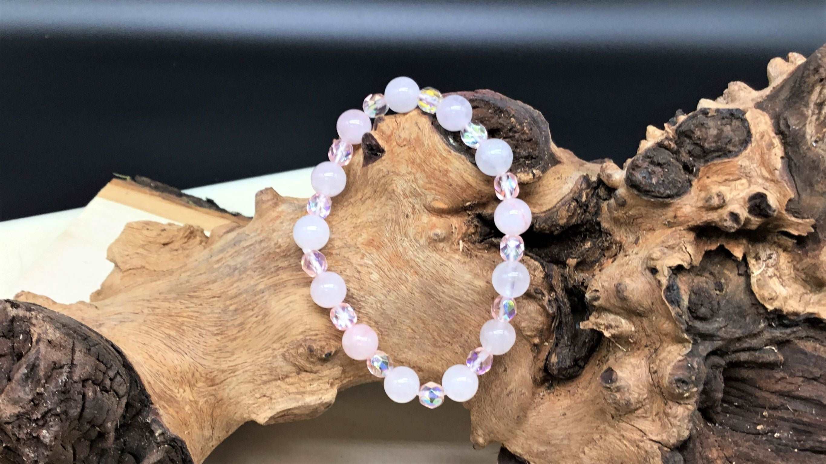 Pink Aventurine and Crystals